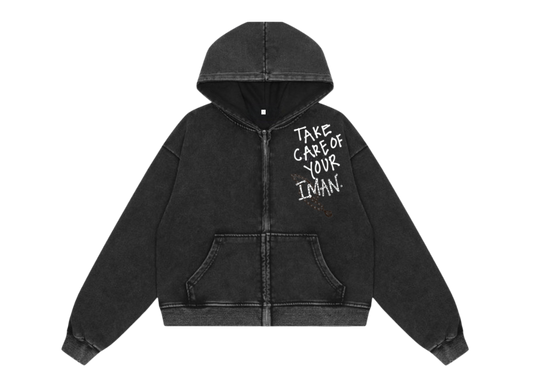 IMAN ZIP UP HOODIE